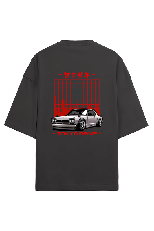 Tokyo Drive Unisex French Terry Cotton Oversized T-shirt