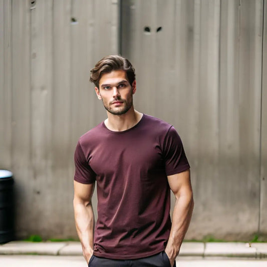 Maroon Premium Supima Cotton Unisex T shirt Artdol